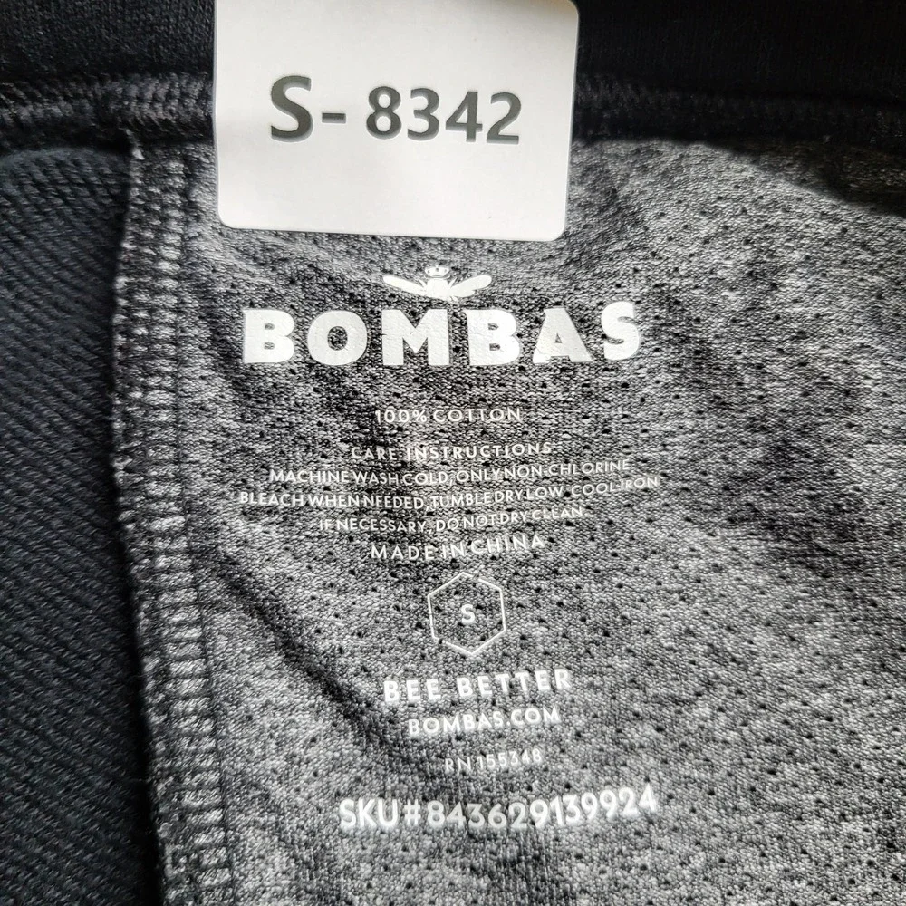 Bombas Men Pants S Black Bee‎ Better Sweatpants Jogger Zipper 26